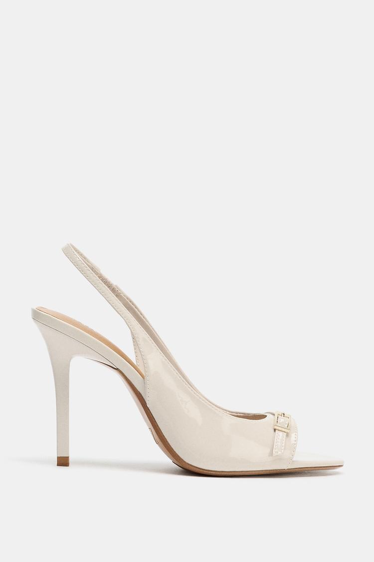 HEELED BUCKLE SANDALS