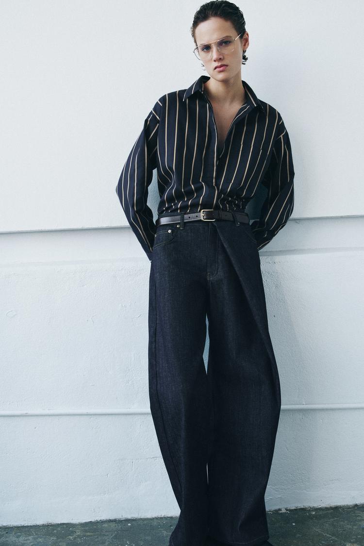 ZW COLLECTION STRIPED POPLIN SHIRT - Zara product image