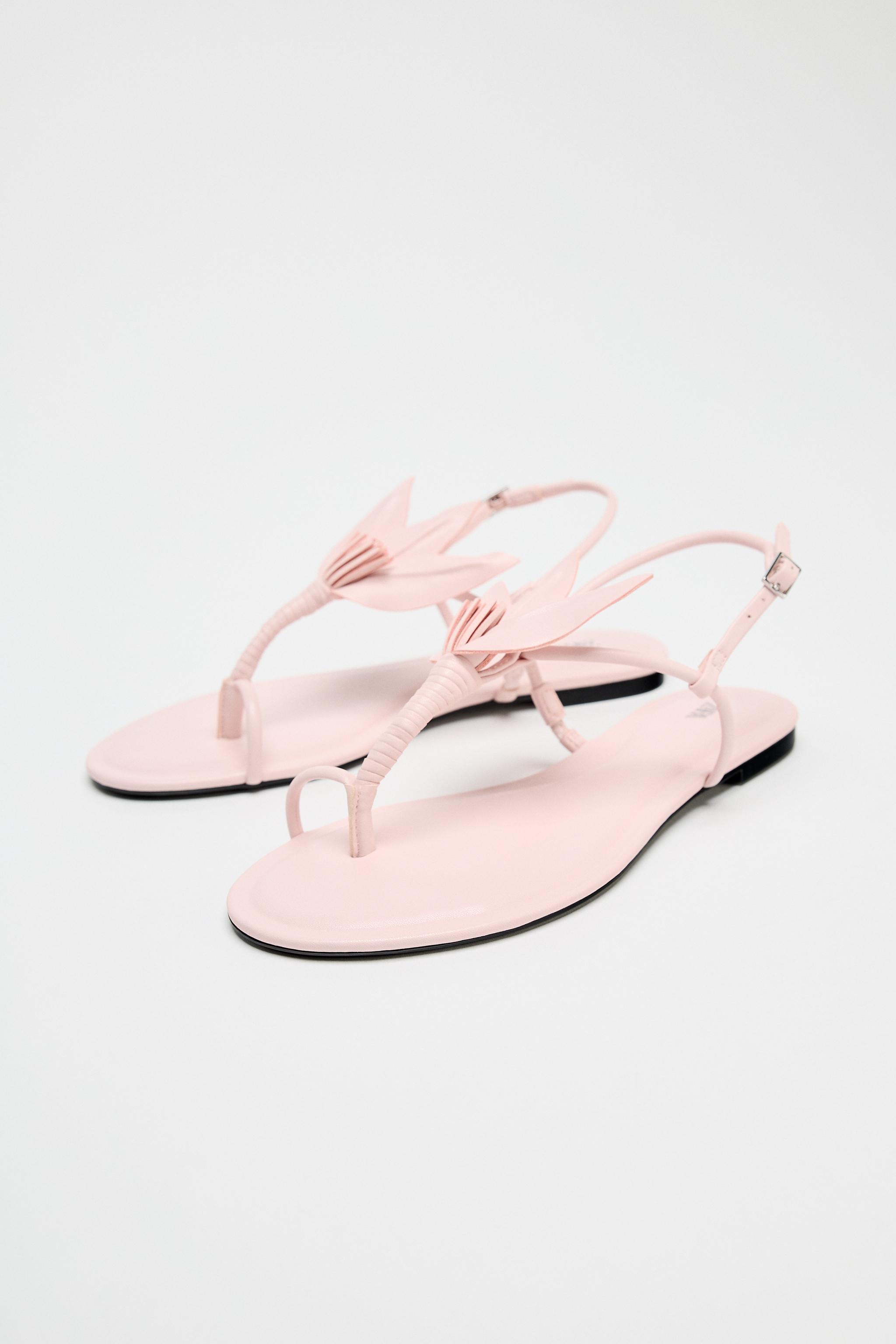 FLAT SANDALS WITH FLOWER