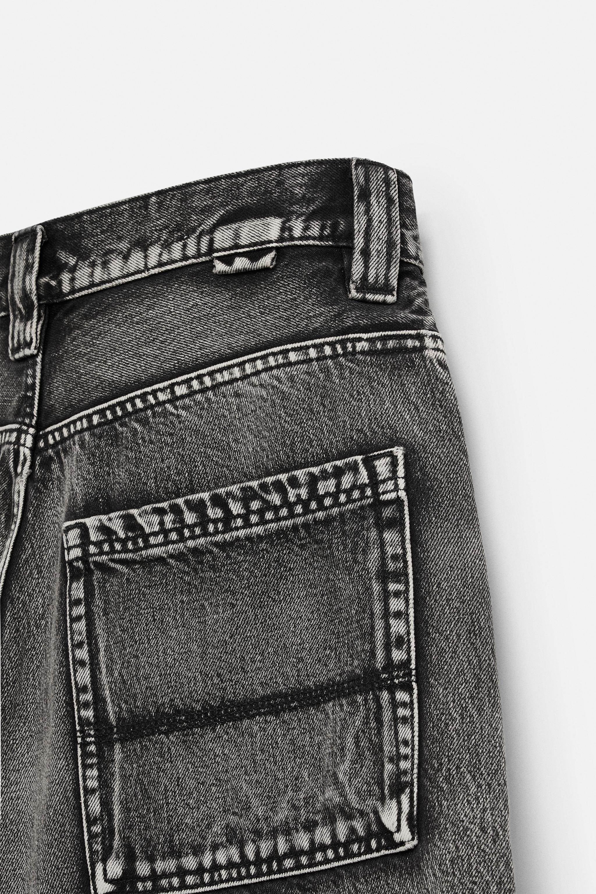 WASHED BAGGY FIT DENIM SHORTS