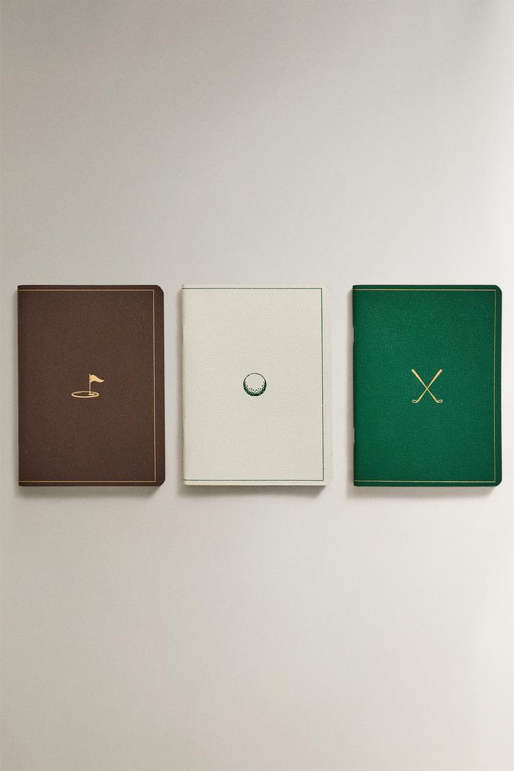 GOLF SCORE NOTEBOOK PACK (PACK OF 3) - Zara product image