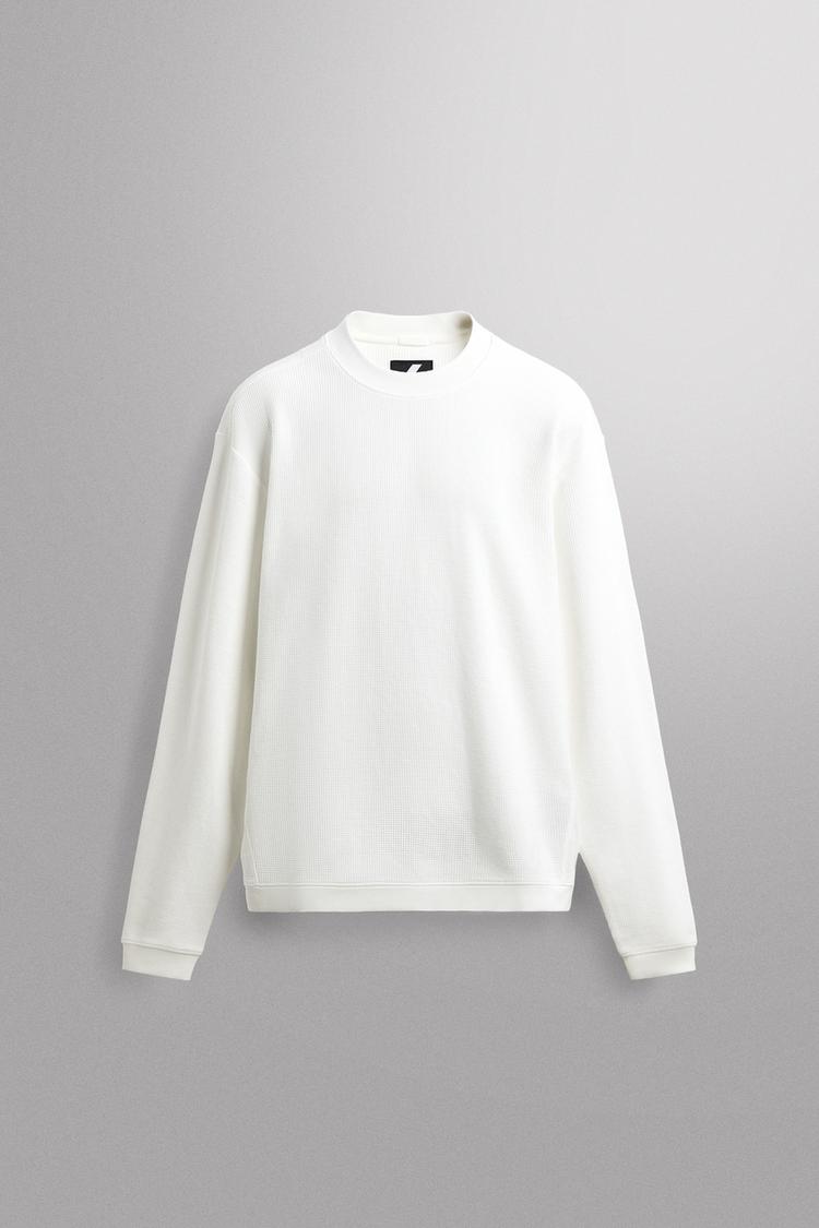 WAFFLE TRAINING CREWNECK SWEATSHIRT - Zara product image