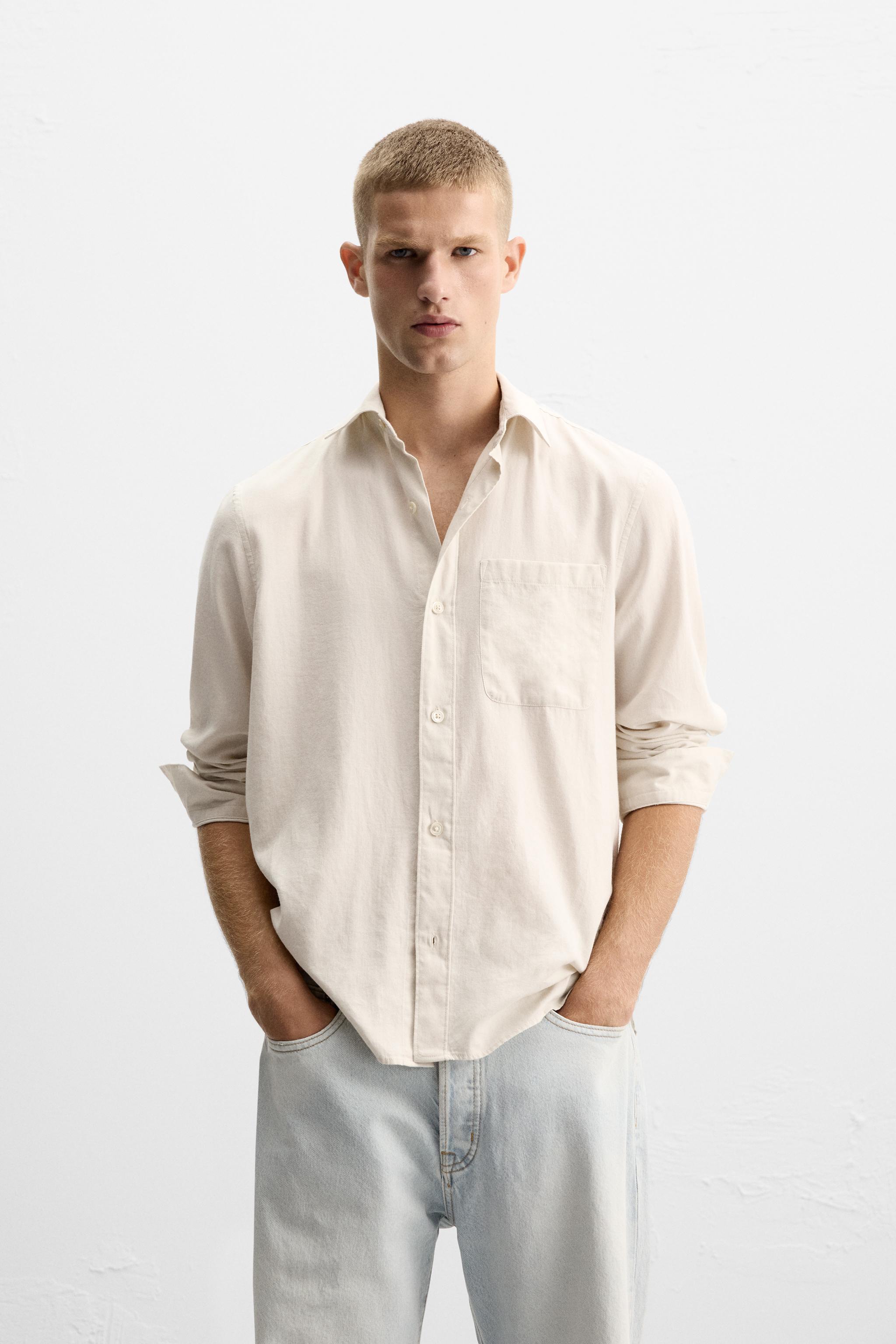 TEXTURED COTTON SHIRT