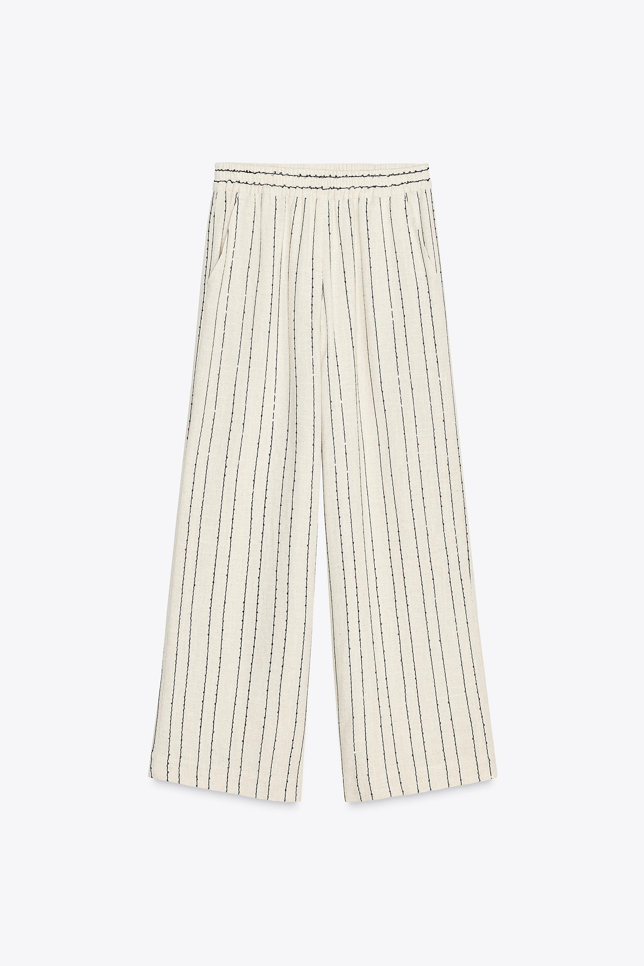 SEQUIN STRIPE PANTS