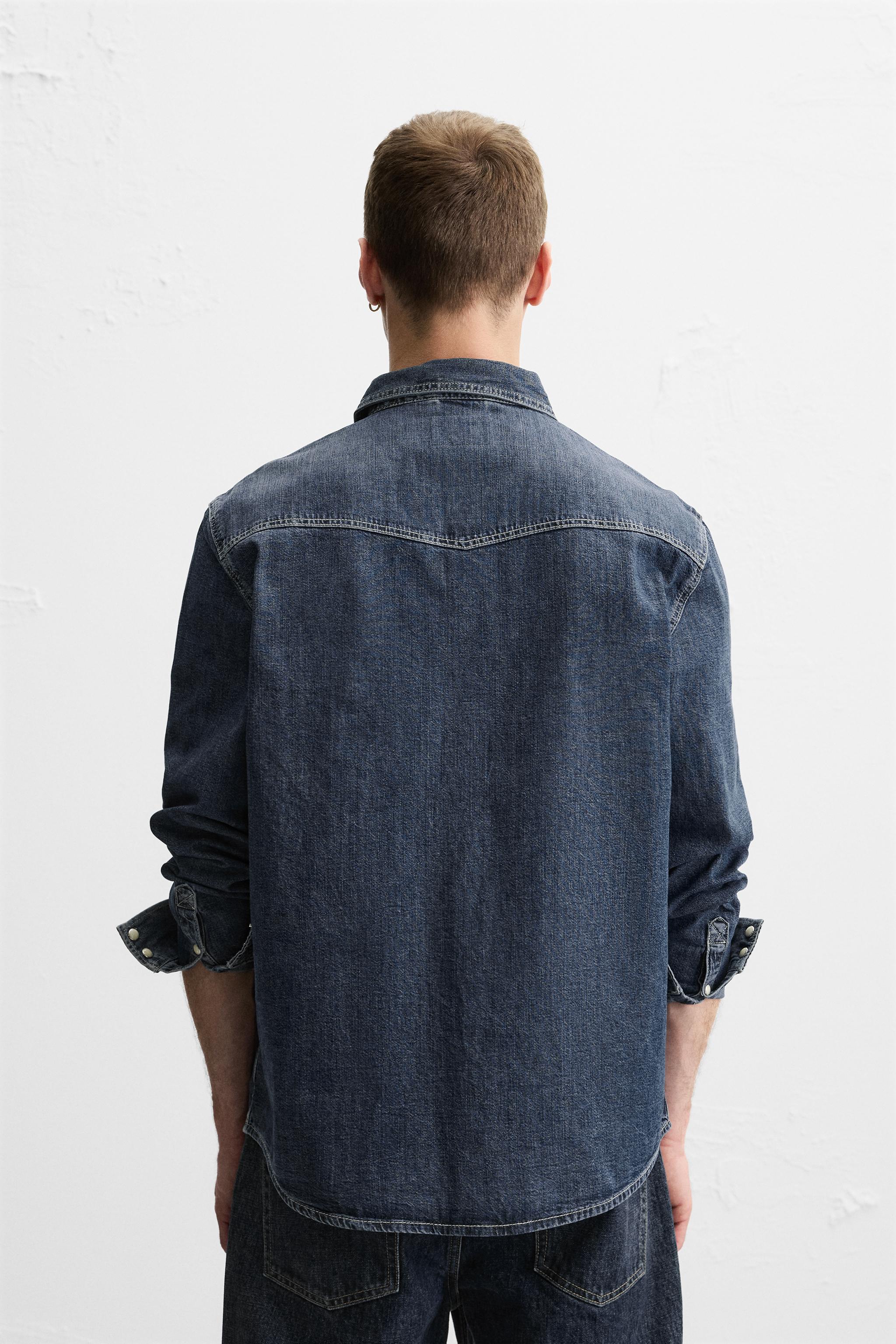 CHEMISE EN DENIM WESTERN