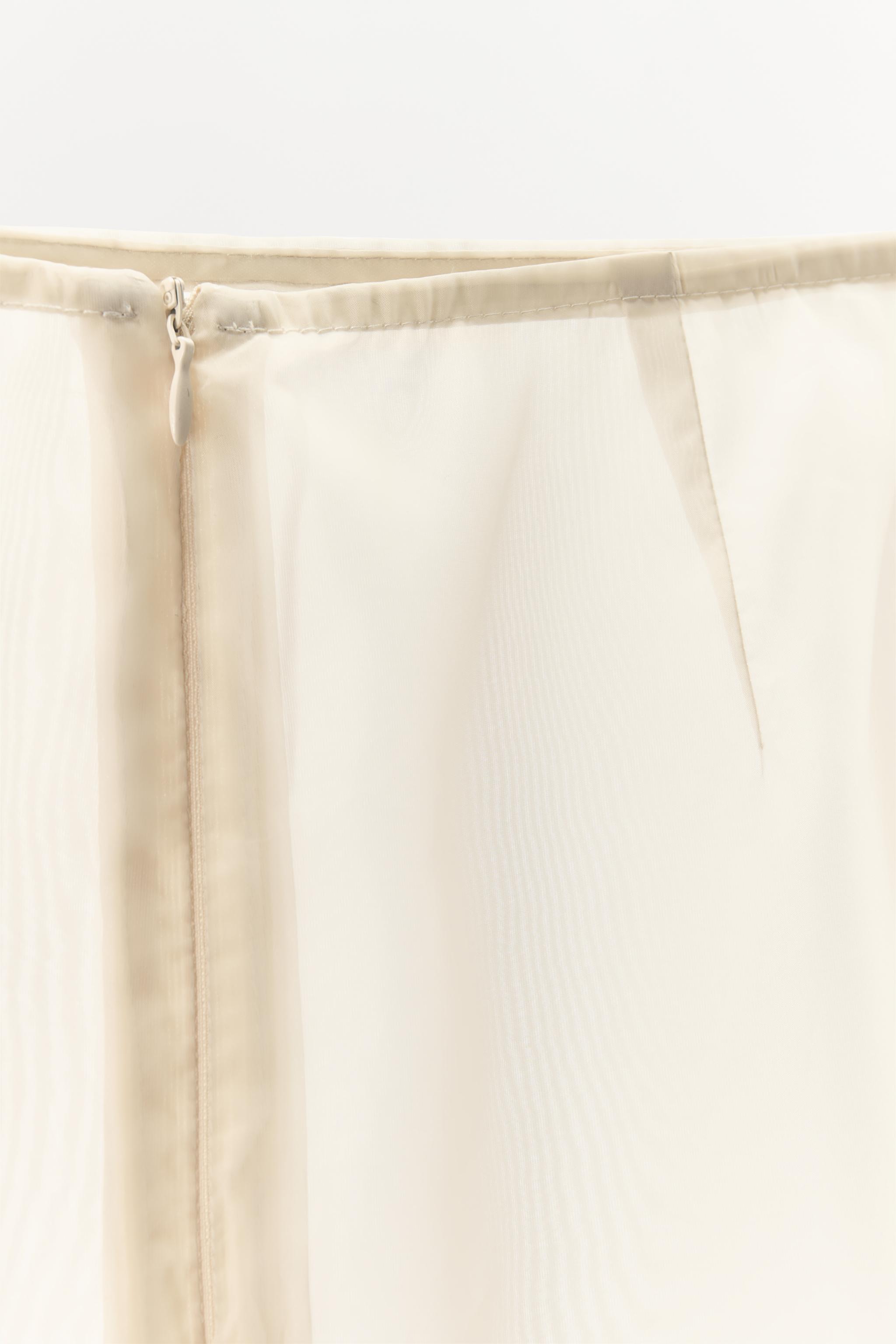 ORGANZA MIDI SKIRT