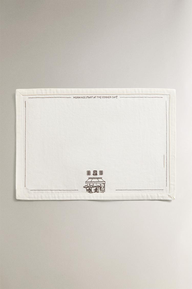 COTTON COFFEE SHOP PLACEMAT - Zara product image