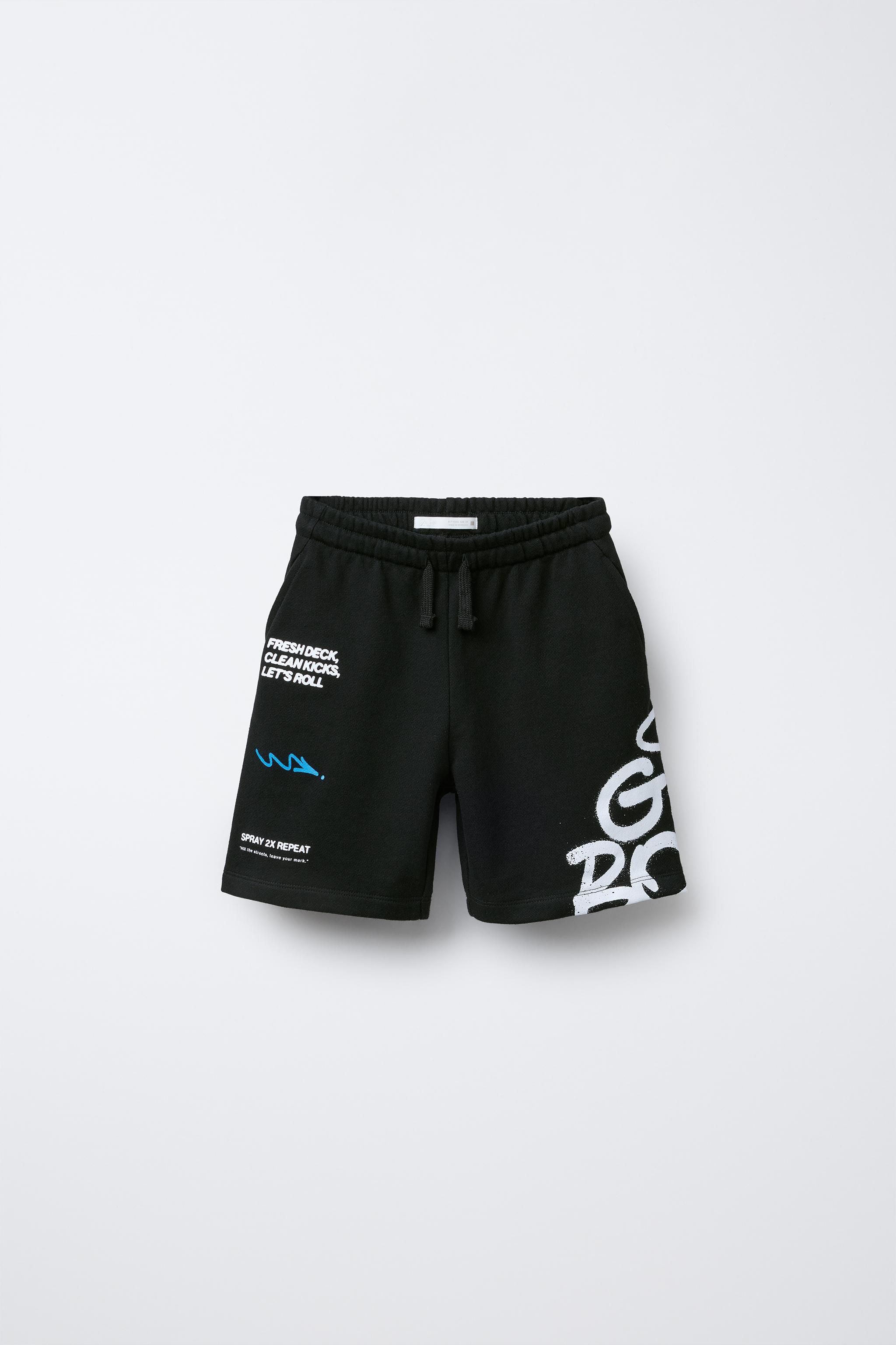 GRAFFITI PRINT SHORTS