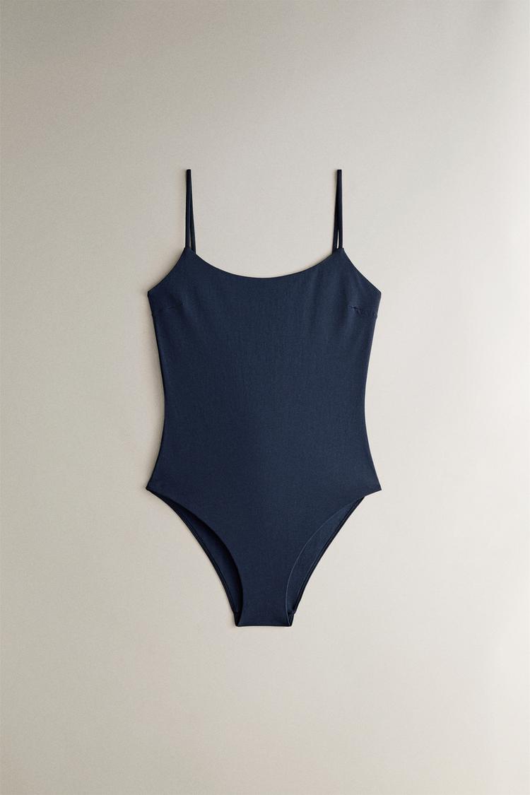 BEACH SWIMSUIT WITH THIN STRAPS - Zara product image