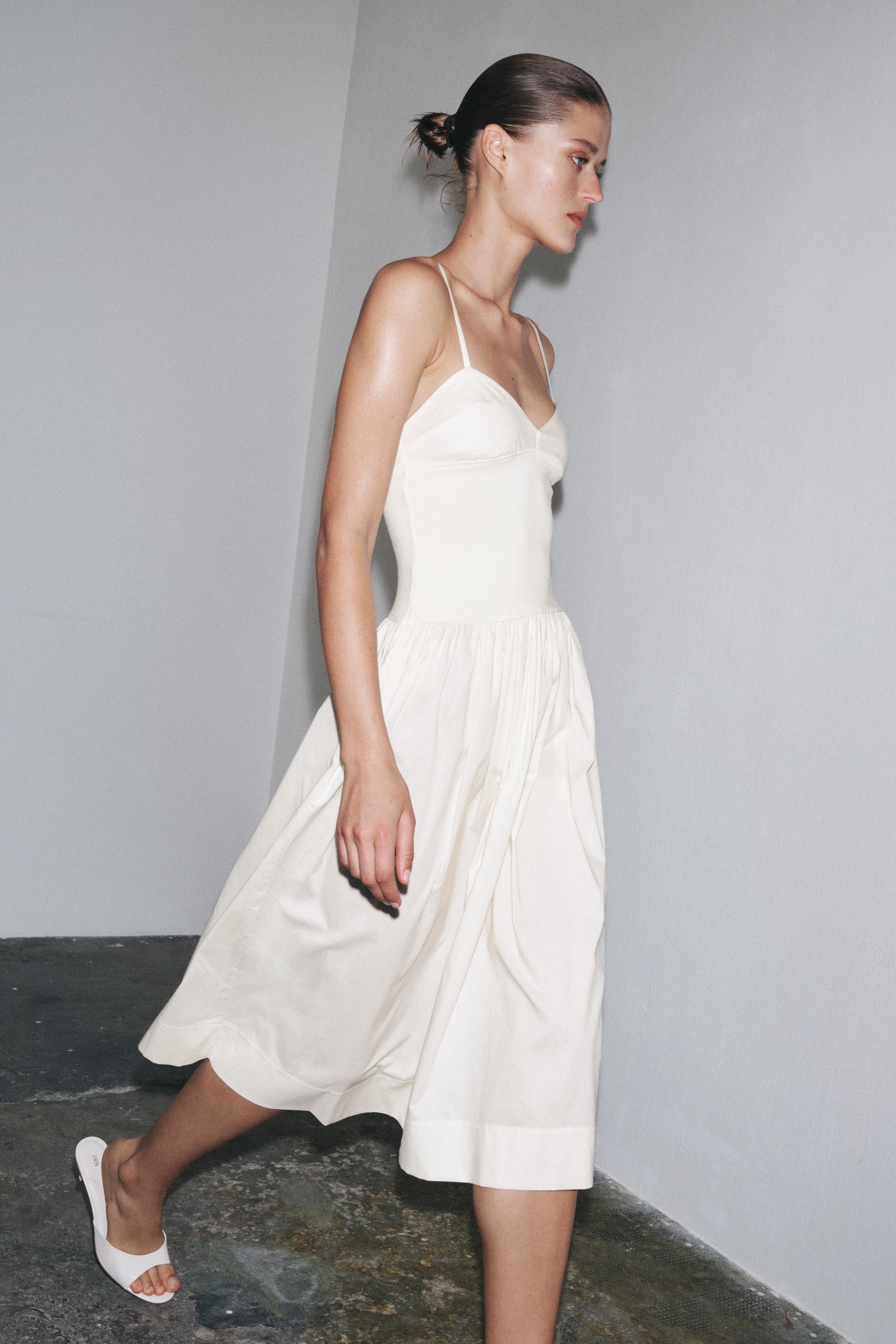 ROBE COMBINÉE EN POPELINE