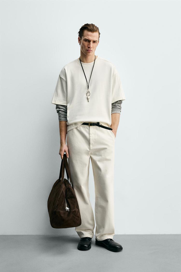COMPACT TEXTURED SWEATSHIRT - Zara product image