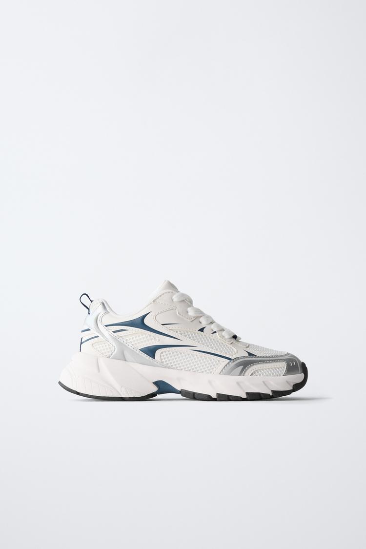 METALLIC MESH SNEAKERS - Zara product image
