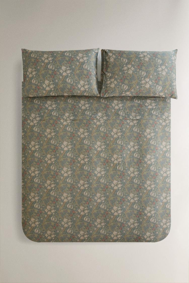 MORRIS & CO. COTTON SATEEN DUVET COVER - Zara product image