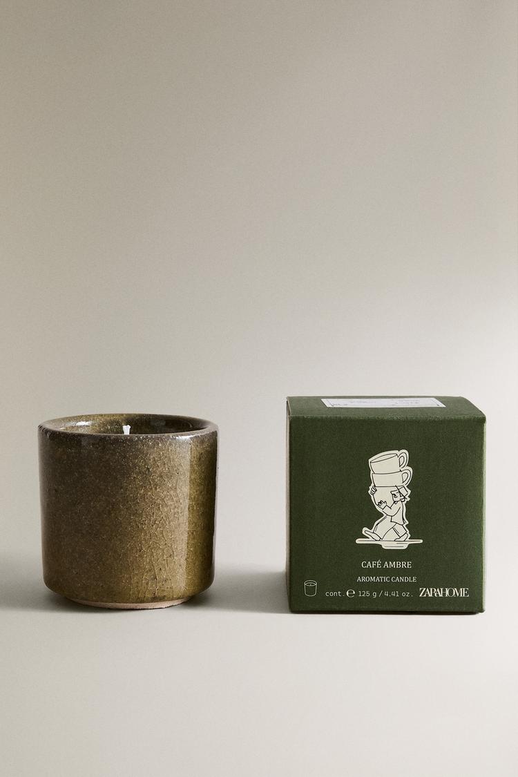 (125 G) CAFÉ AMBRE SCENTED CANDLE - Zara product image