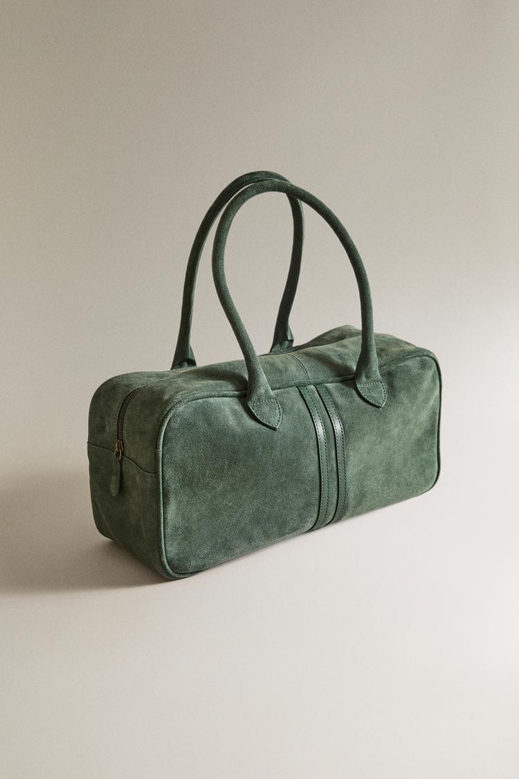 SPLIT LEATHER BAG - Zara product image