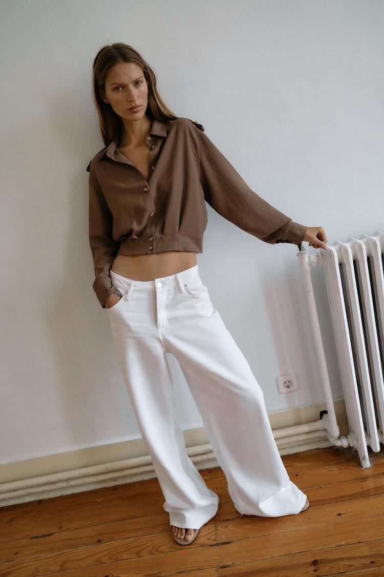 SHORT SHIRT WITH LOOPS - Zara product image