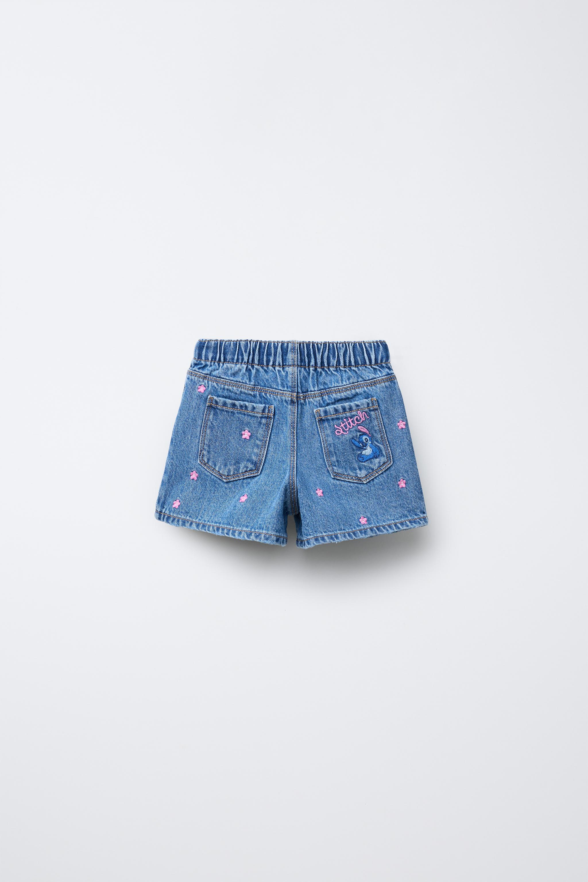 JUPE-SHORT EN JEAN LILO & STITCH © DISNEY