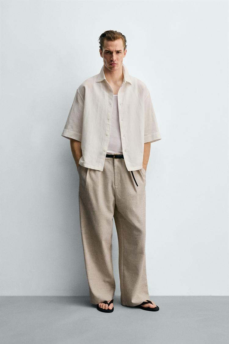 BOX-FIT TEXTURED SHIRT