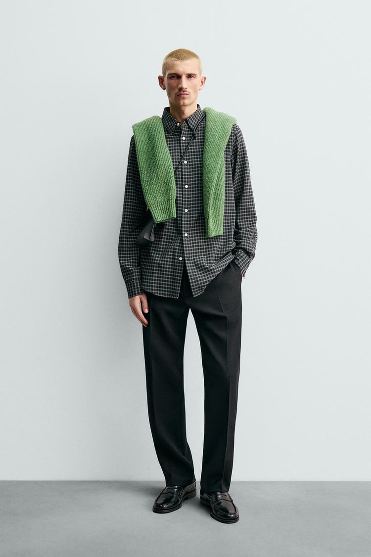 ORIGINS WOOL BLEND PLAID SHIRT - Zara product image