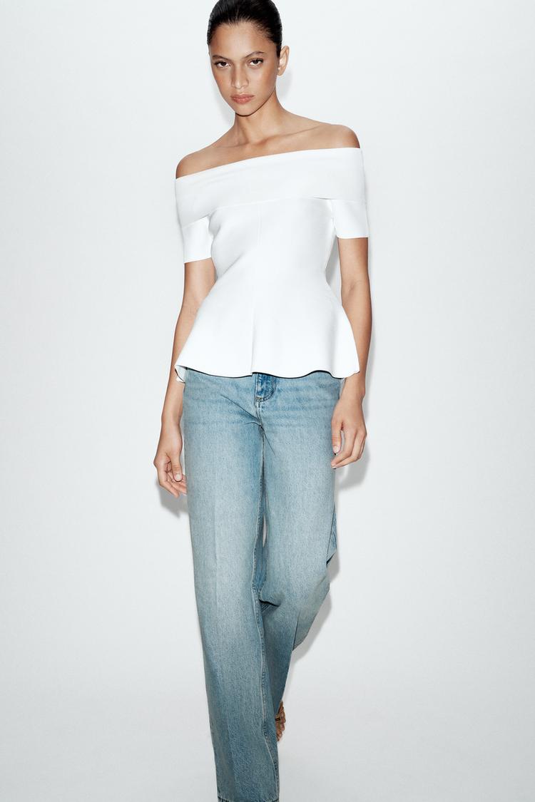 BOAT NECK KNIT TOP - Zara product image