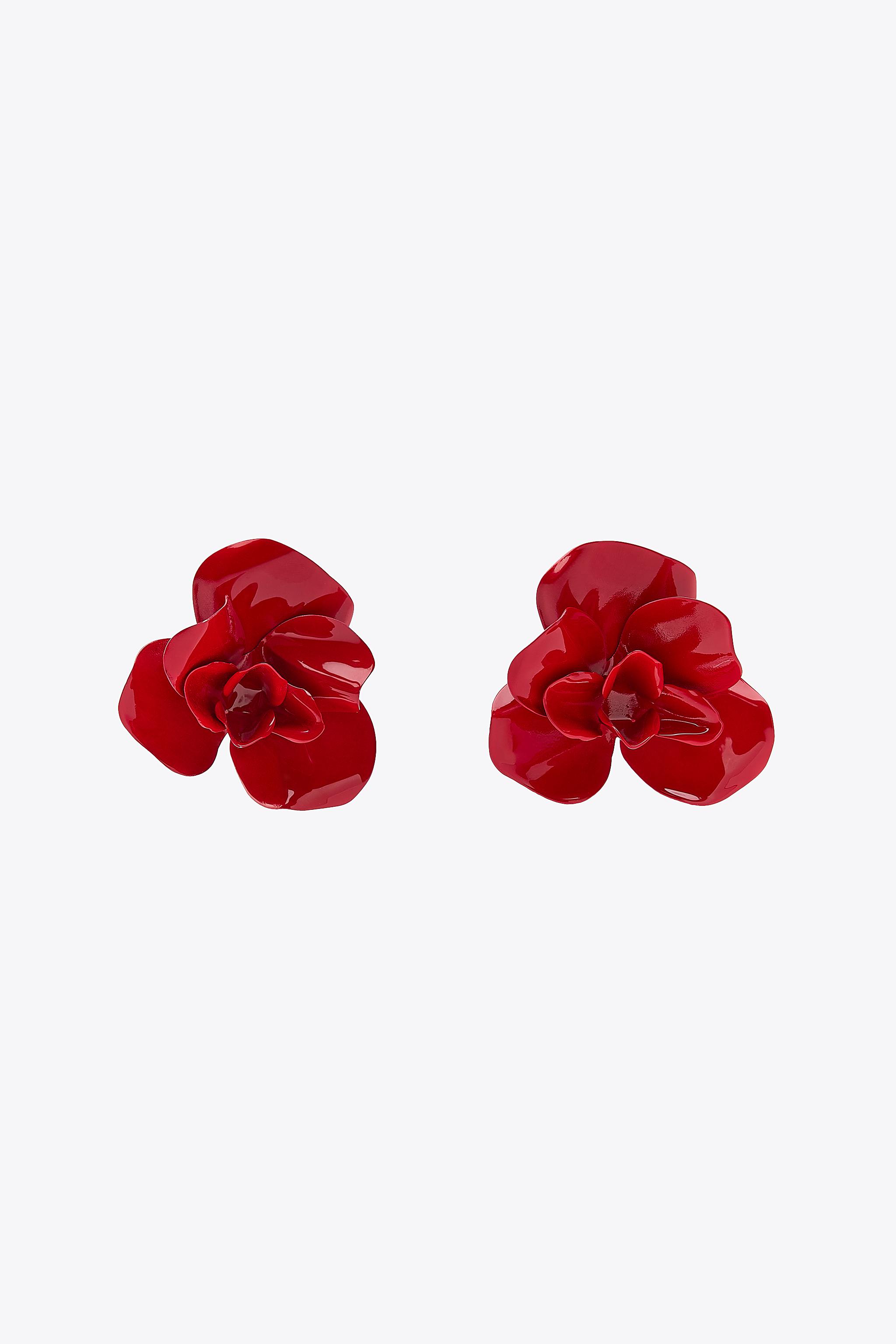 BOUCLES D'OREILLES FLEURS EN RELIEF