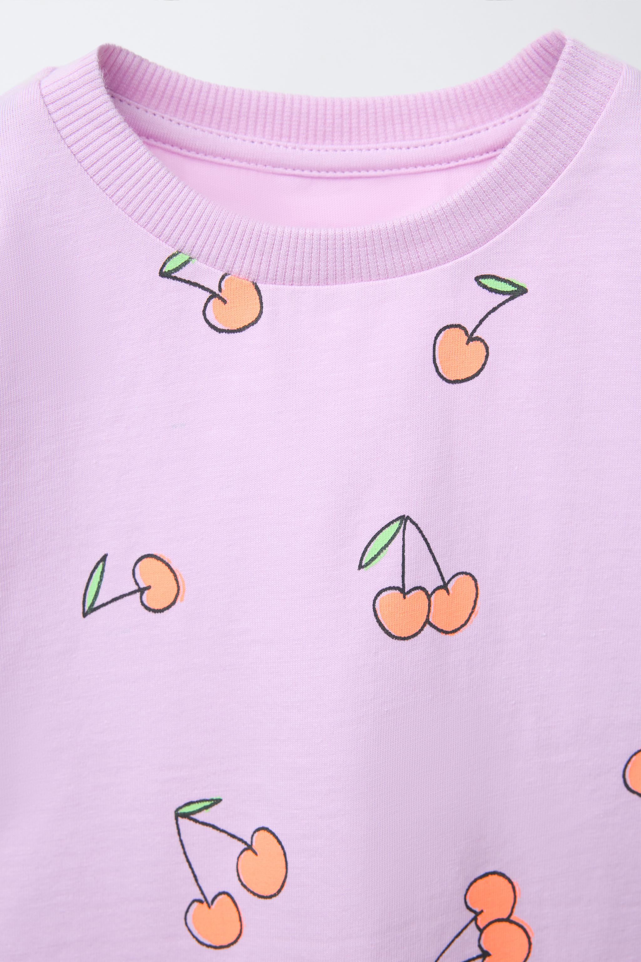 PRINTED RIBBED T-SHIRT AND BERMUDA SET