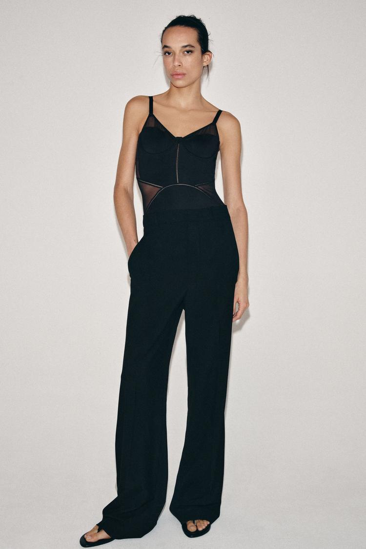 COMBINATION STRAPPY BODYSUIT - Zara product image