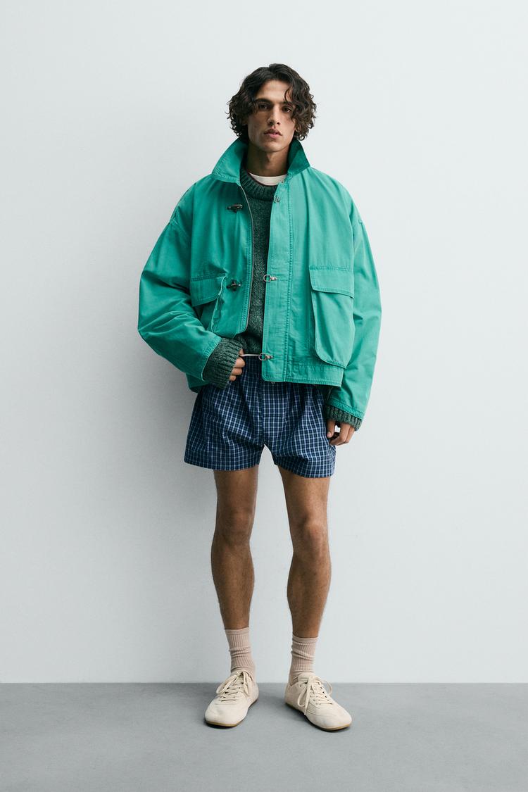 LIMITED EDITION BOXY FIT FIREMAN CLASP JACKET - Zara product image