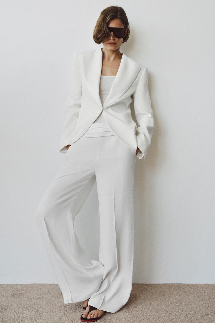 ZW COLLECTION LINEN BLEND CULOTTES - Zara product image