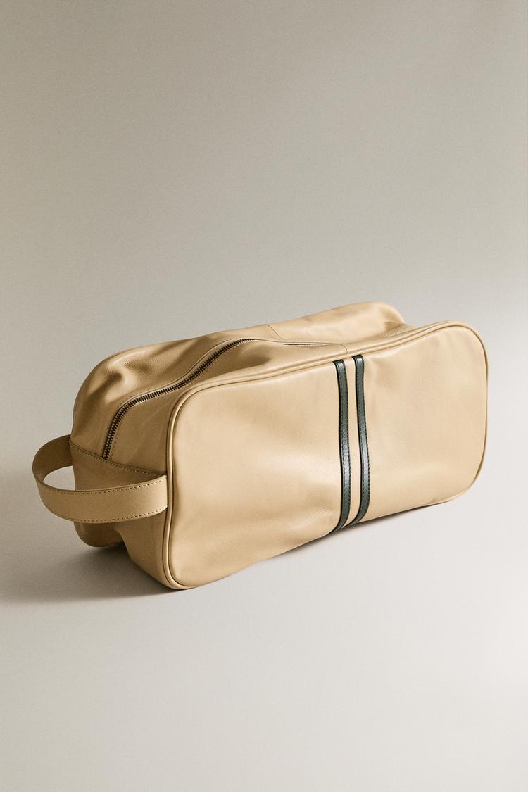 LEATHER SHOE BAG - Zara product image