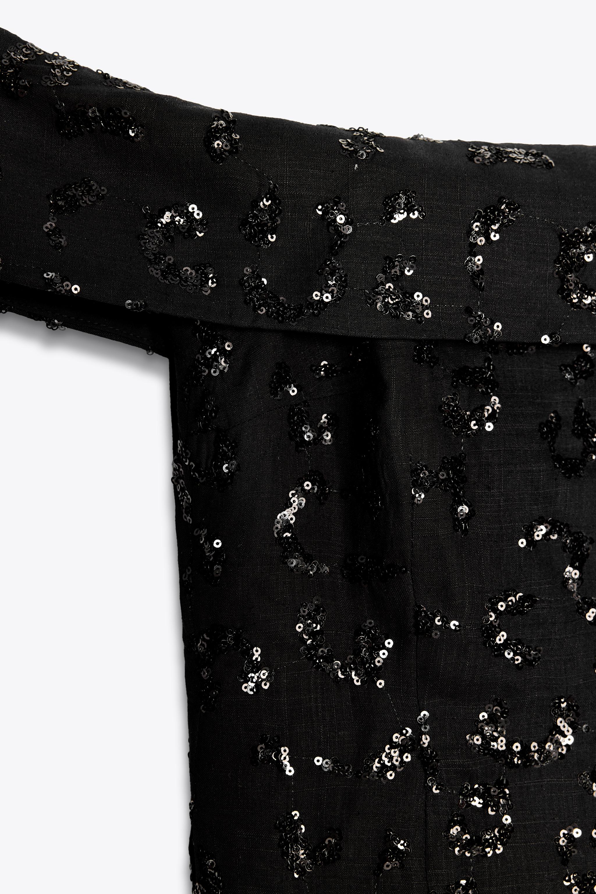 TOP GILET SEQUINS