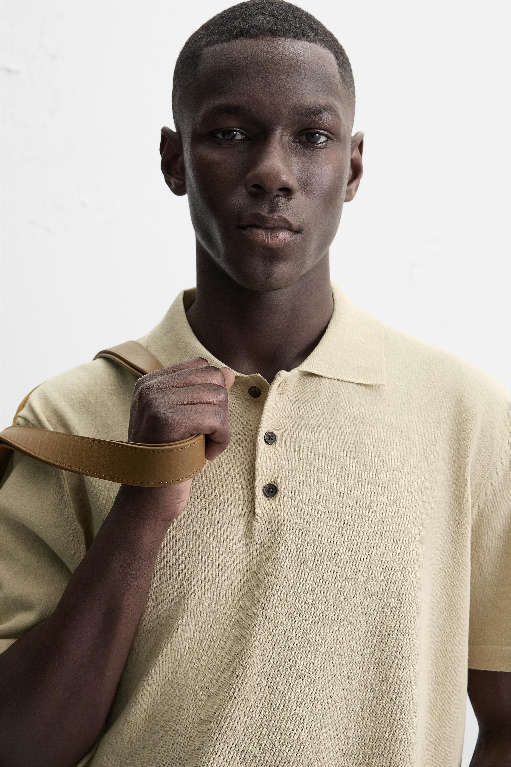 POLO EN MAILLE AVEC LIN