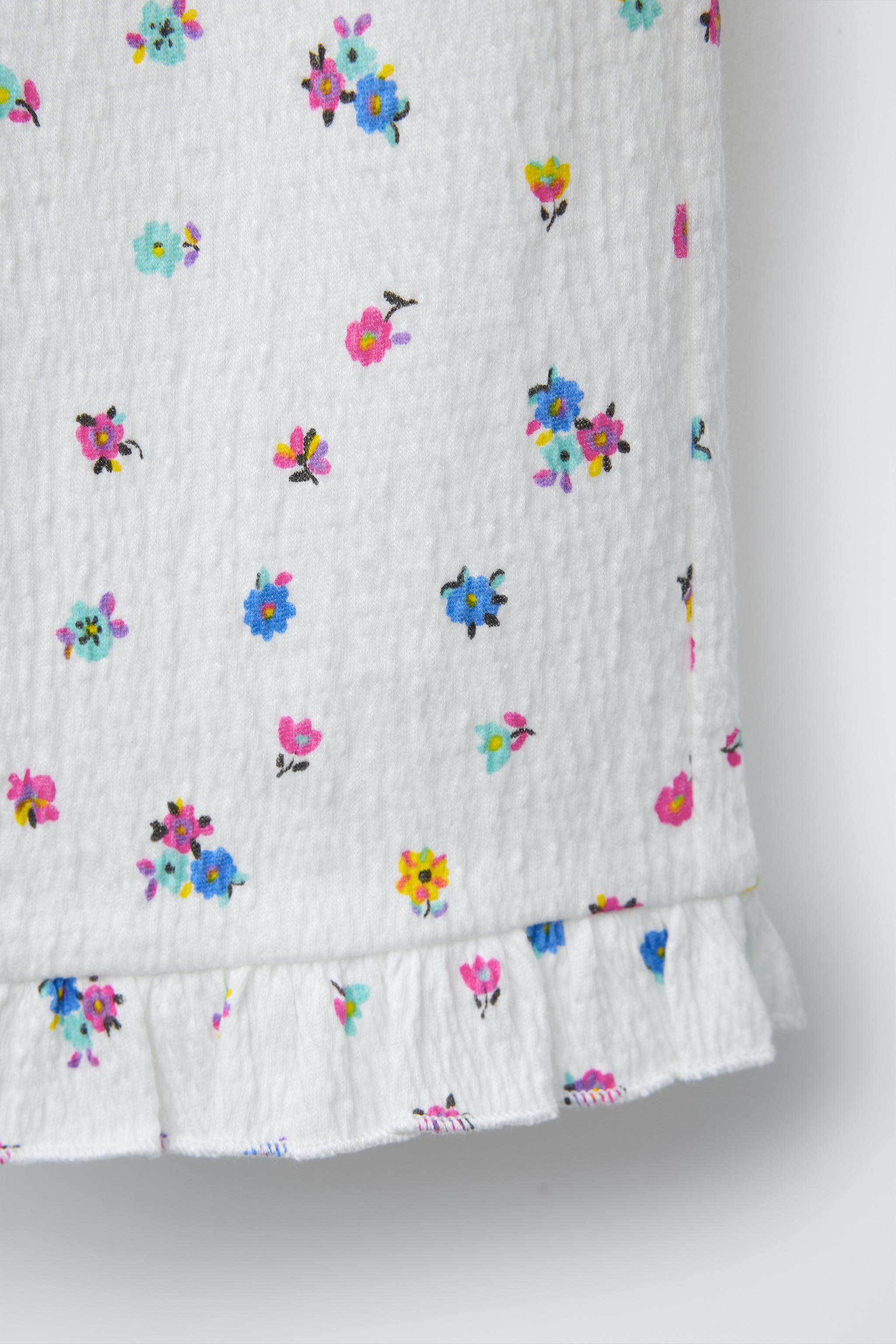 FLORAL TEXTURED CULOTTES