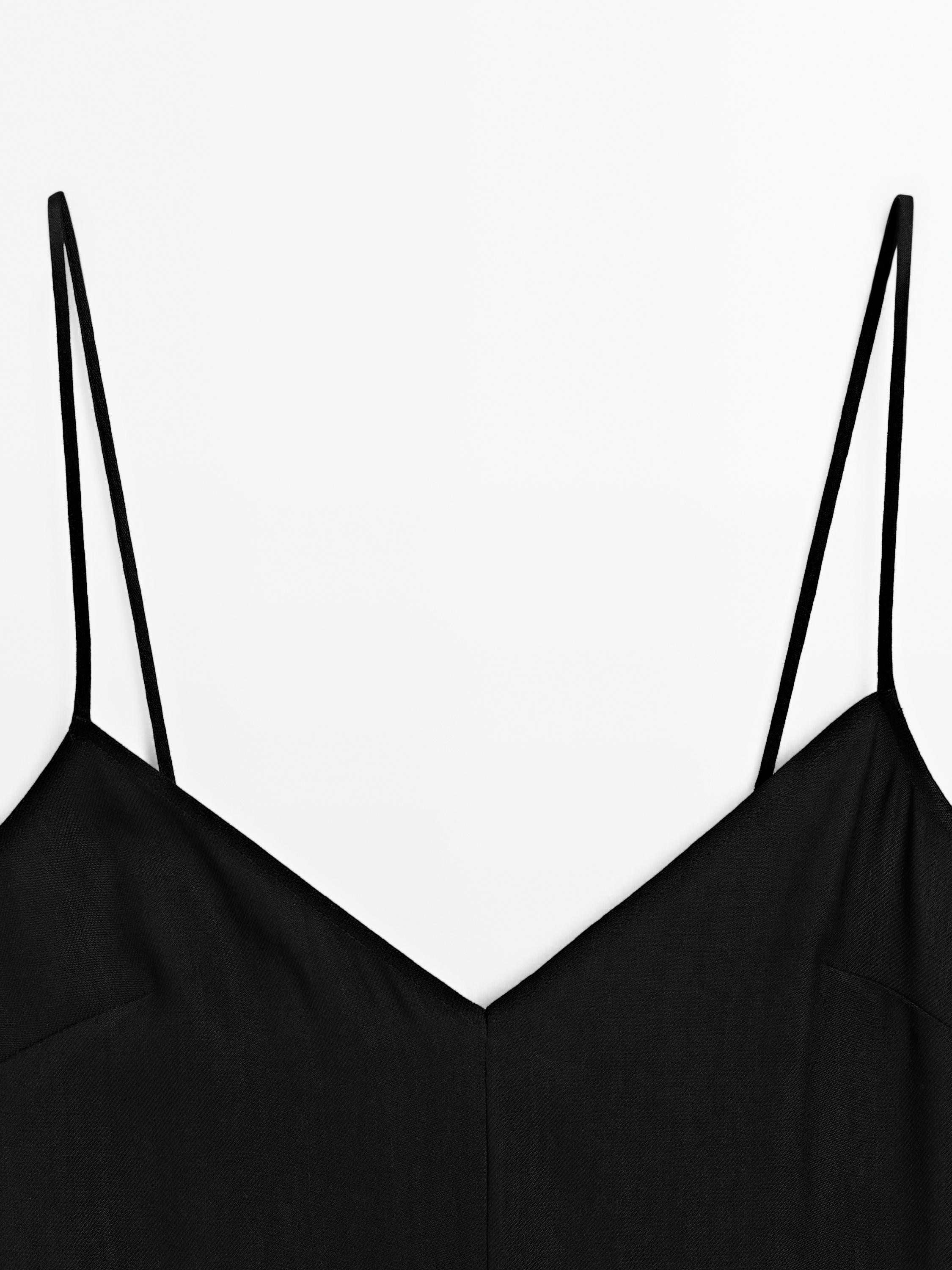 Long flowing V-neck dress