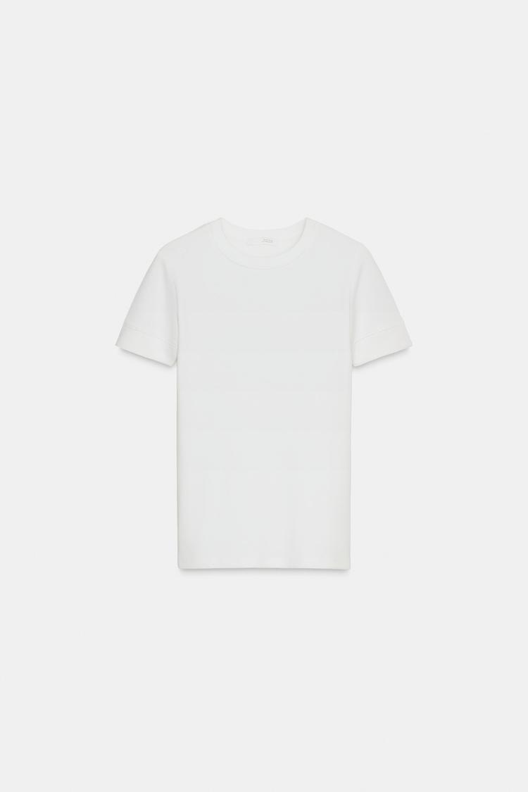 MINIMAL SHORT SLEEVE T-SHIRT - Zara product image