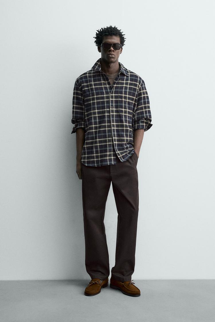 PLAID FLANNEL SHIRT - Zara product image