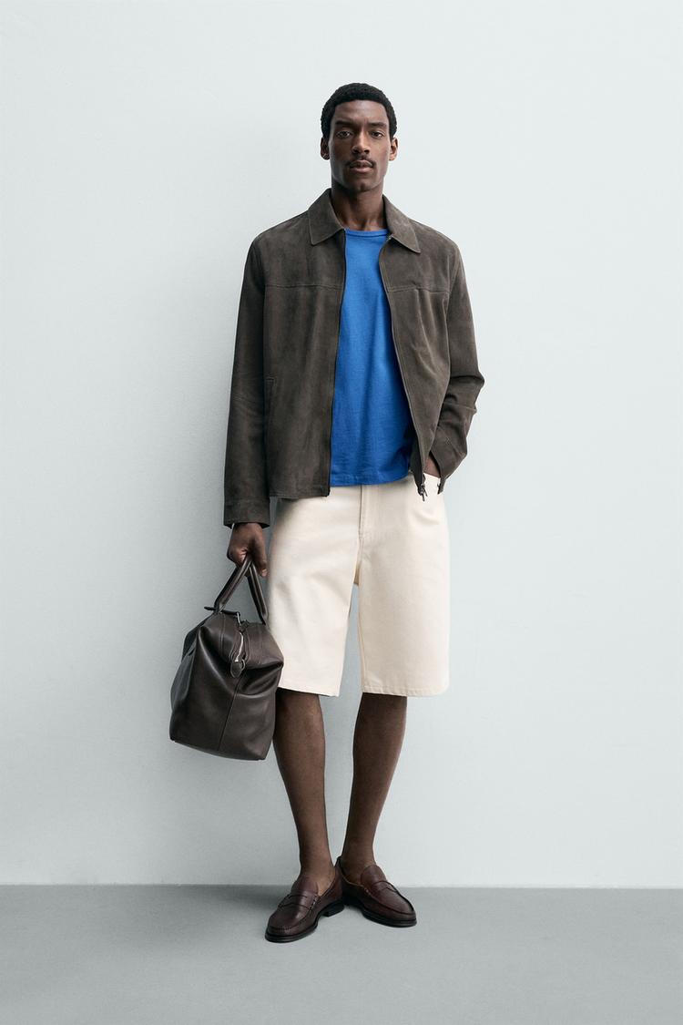 SUEDE LEATHER JACKET - Zara product image
