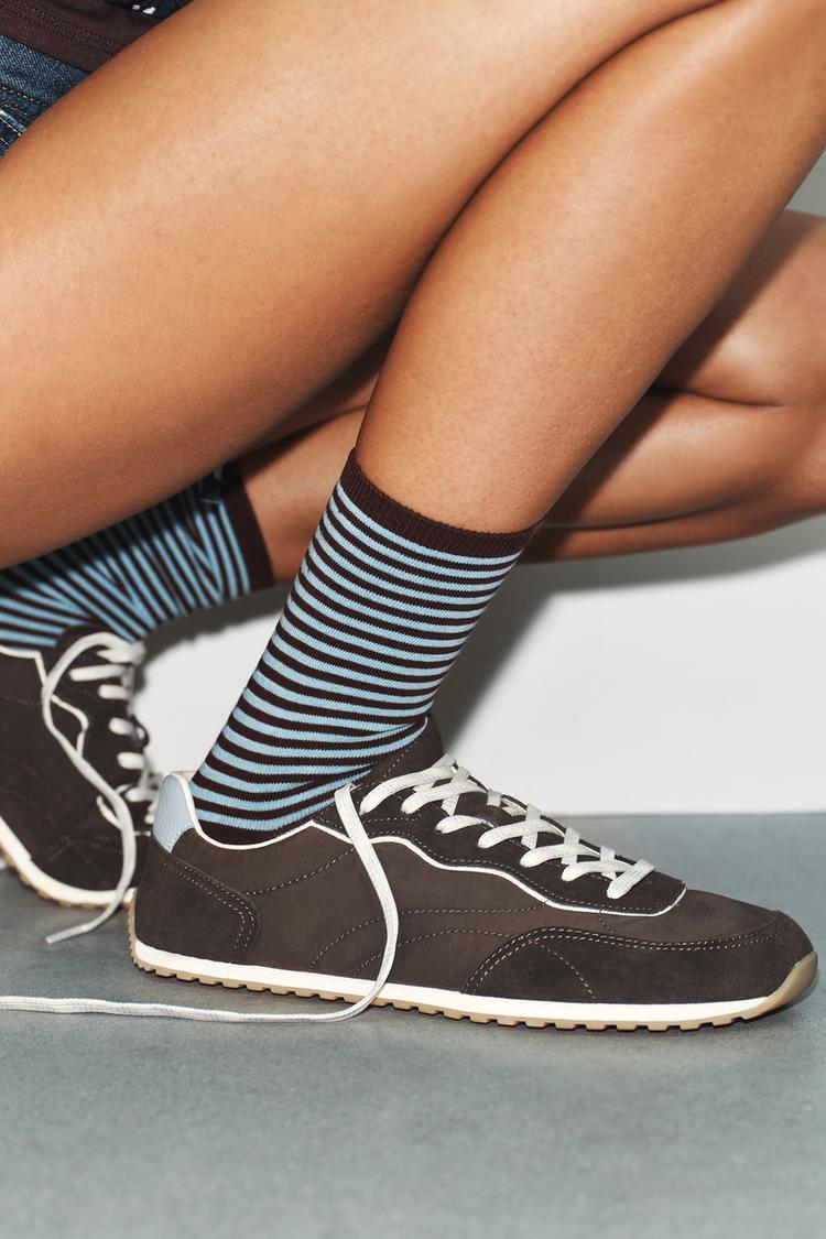 STRIPED JACQUARD SOCKS - Zara product image