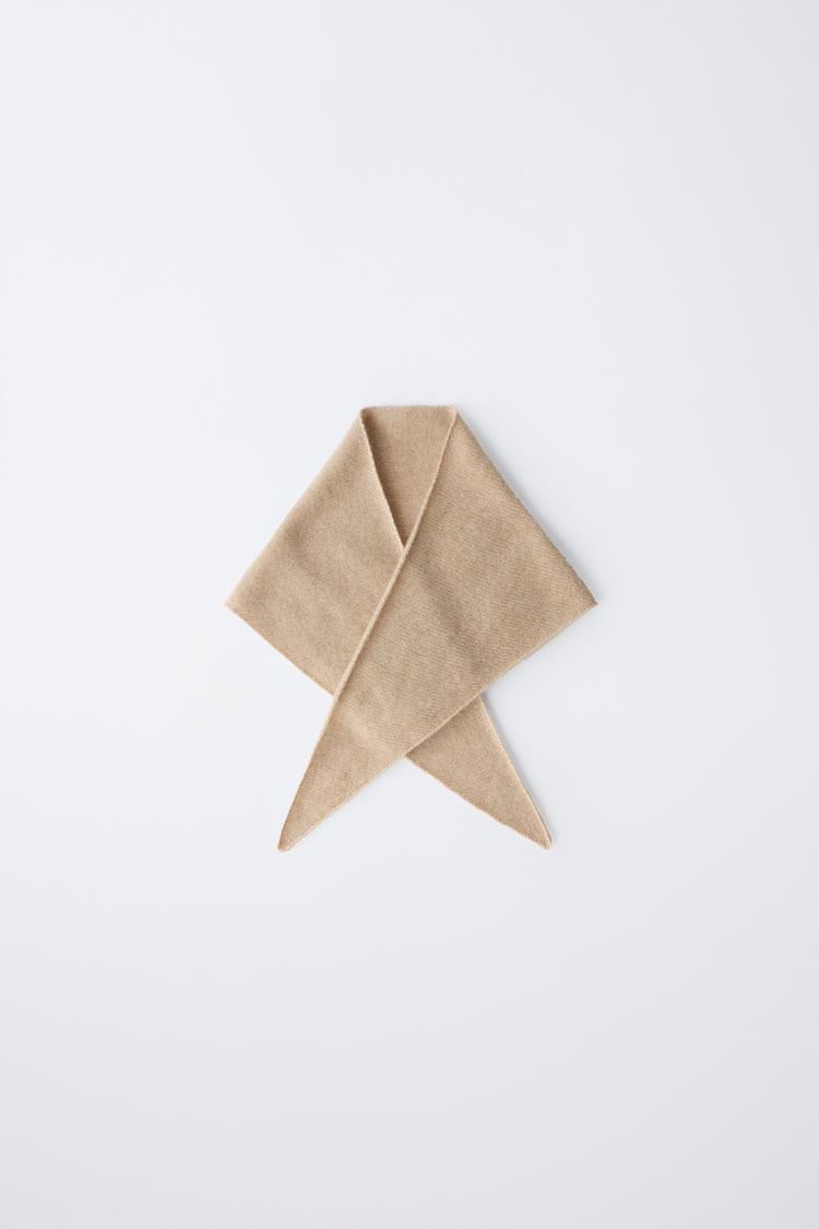 TRIANGULAR 100% CASHMERE SCARF - Zara product image