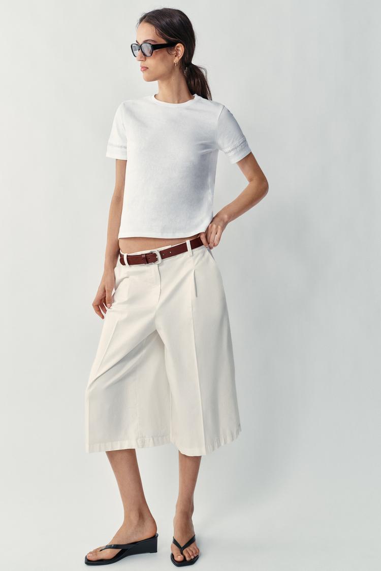 SHORT SLEEVE T-SHIRT WITH HARDWARE - Zara product image
