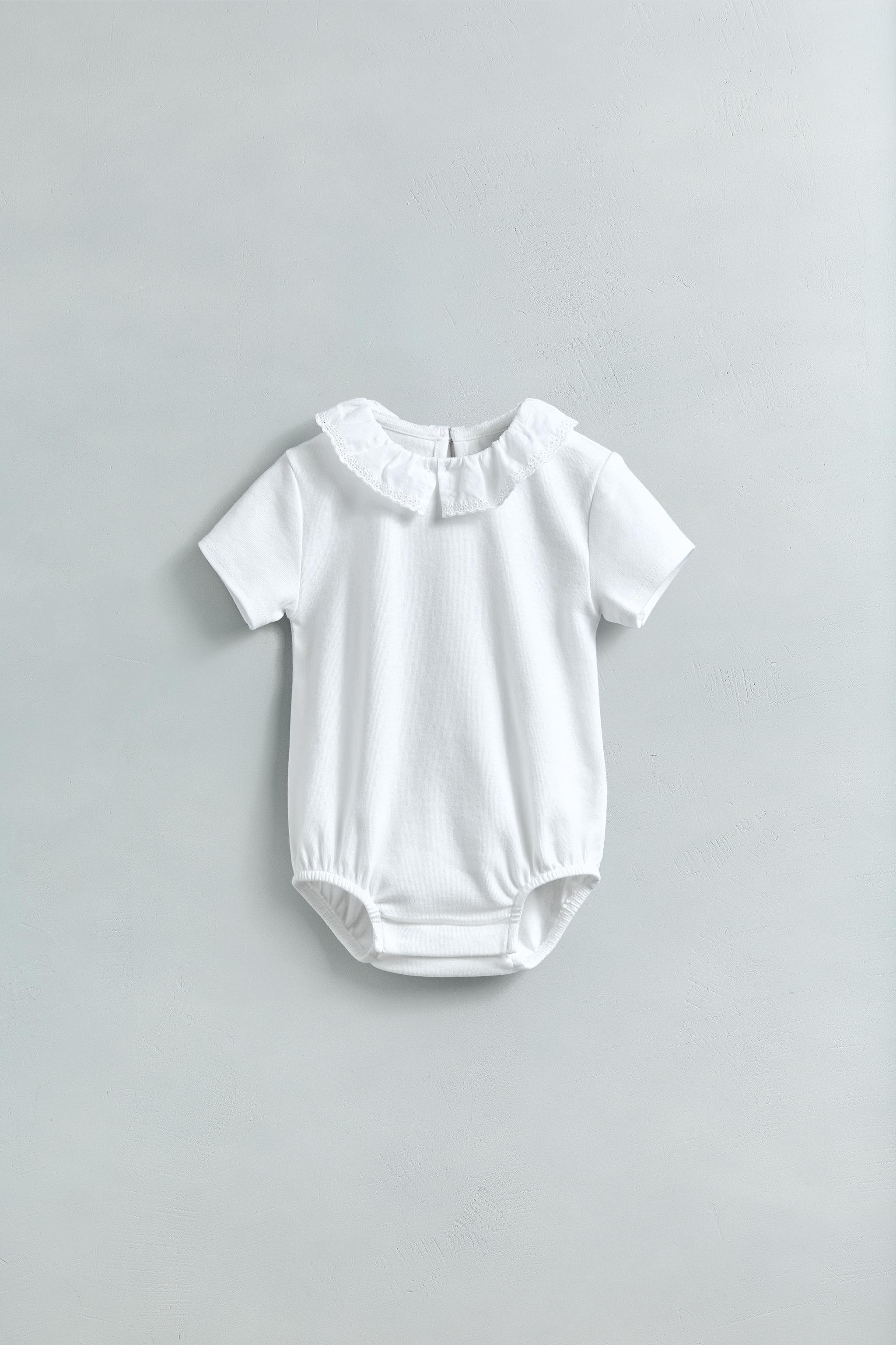 SWISS EMBROIDERY COLLAR BODYSUIT
