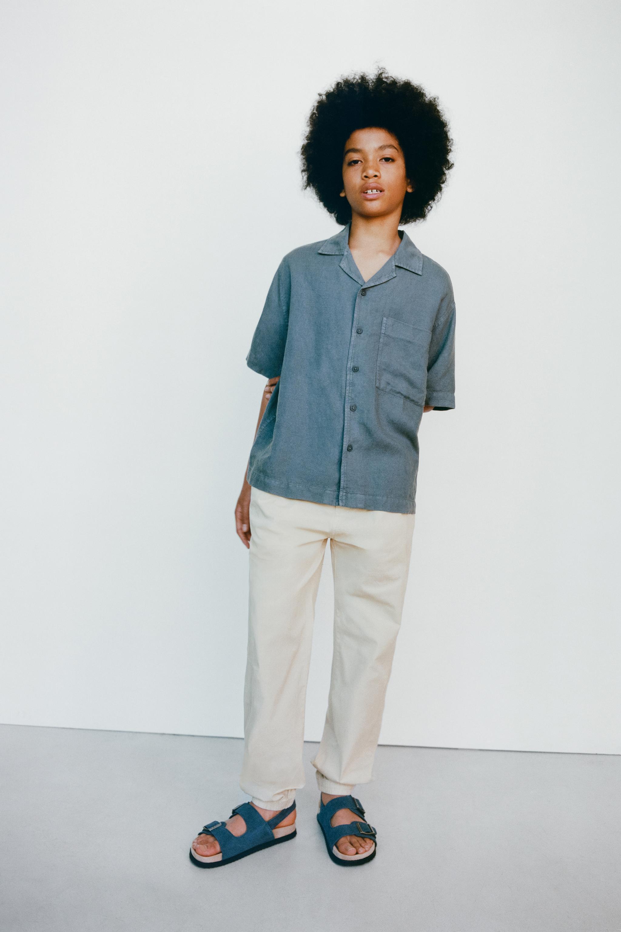 FLOWY LINEN BLEND SHIRT