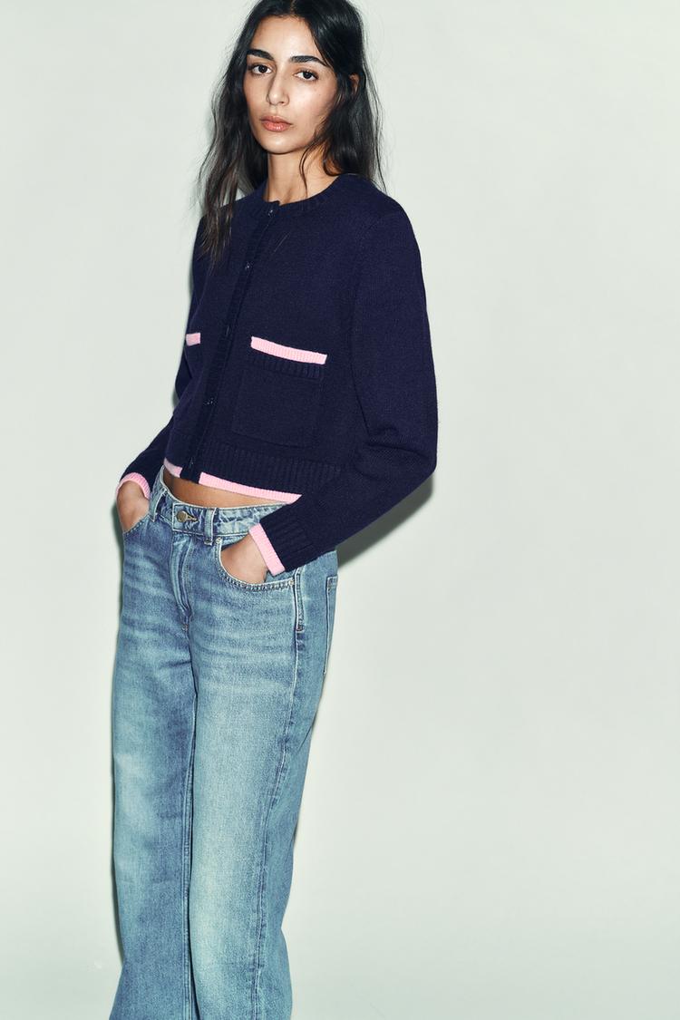 COMBINED KNIT CARDIGAN - Zara product image