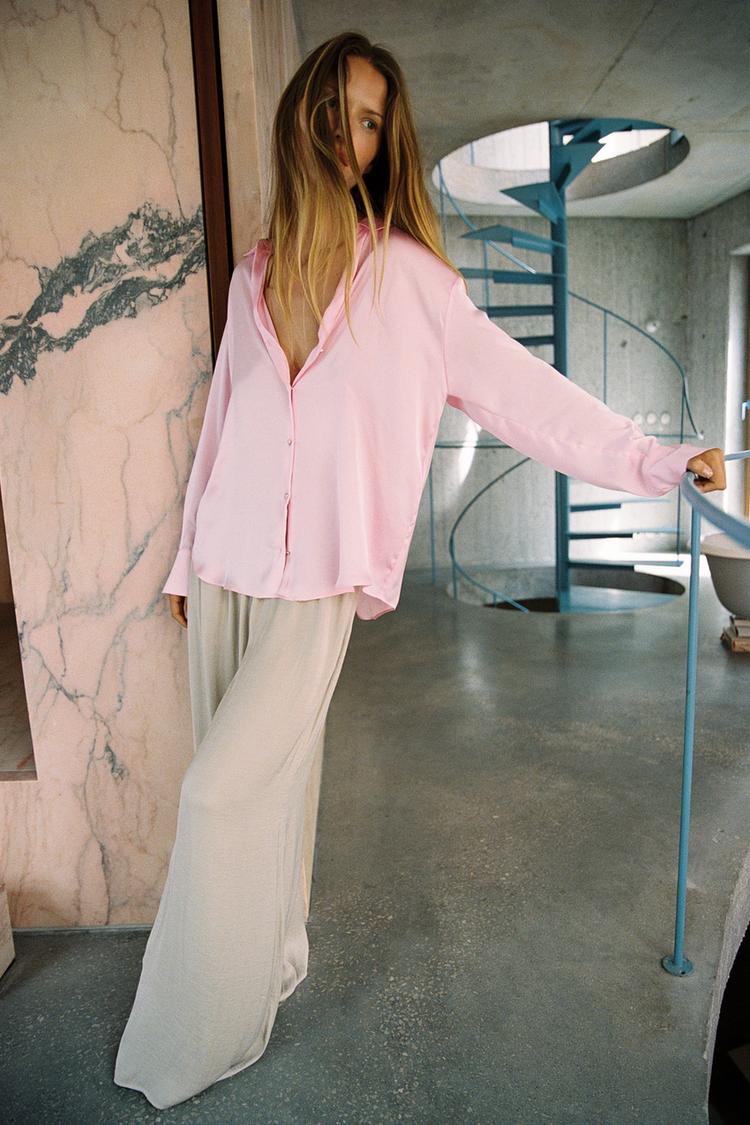 FLOWY WIDE LEG PANTS - Zara product image