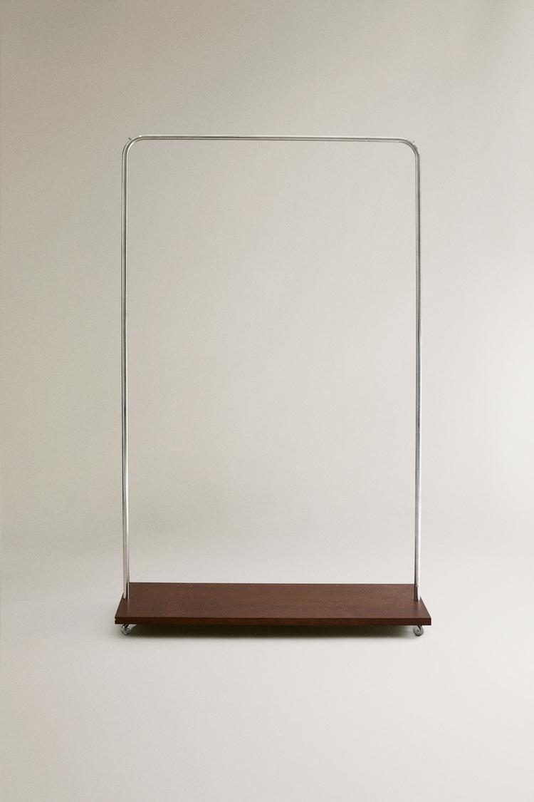 METAL AND WOOD CLOTHES RACK - Zara product image