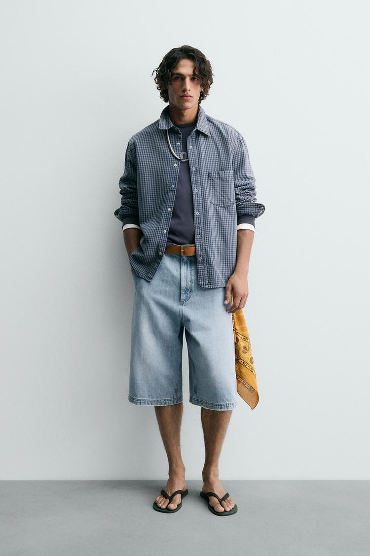RELAXED FIT PLAID SHIRT - Zara product image