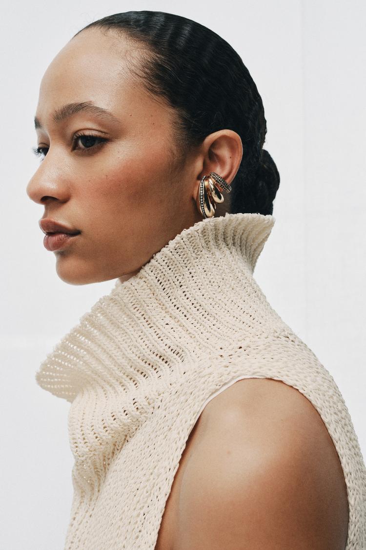 MAXI SPARKLY EAR CUFF EARRINGS - Zara product image