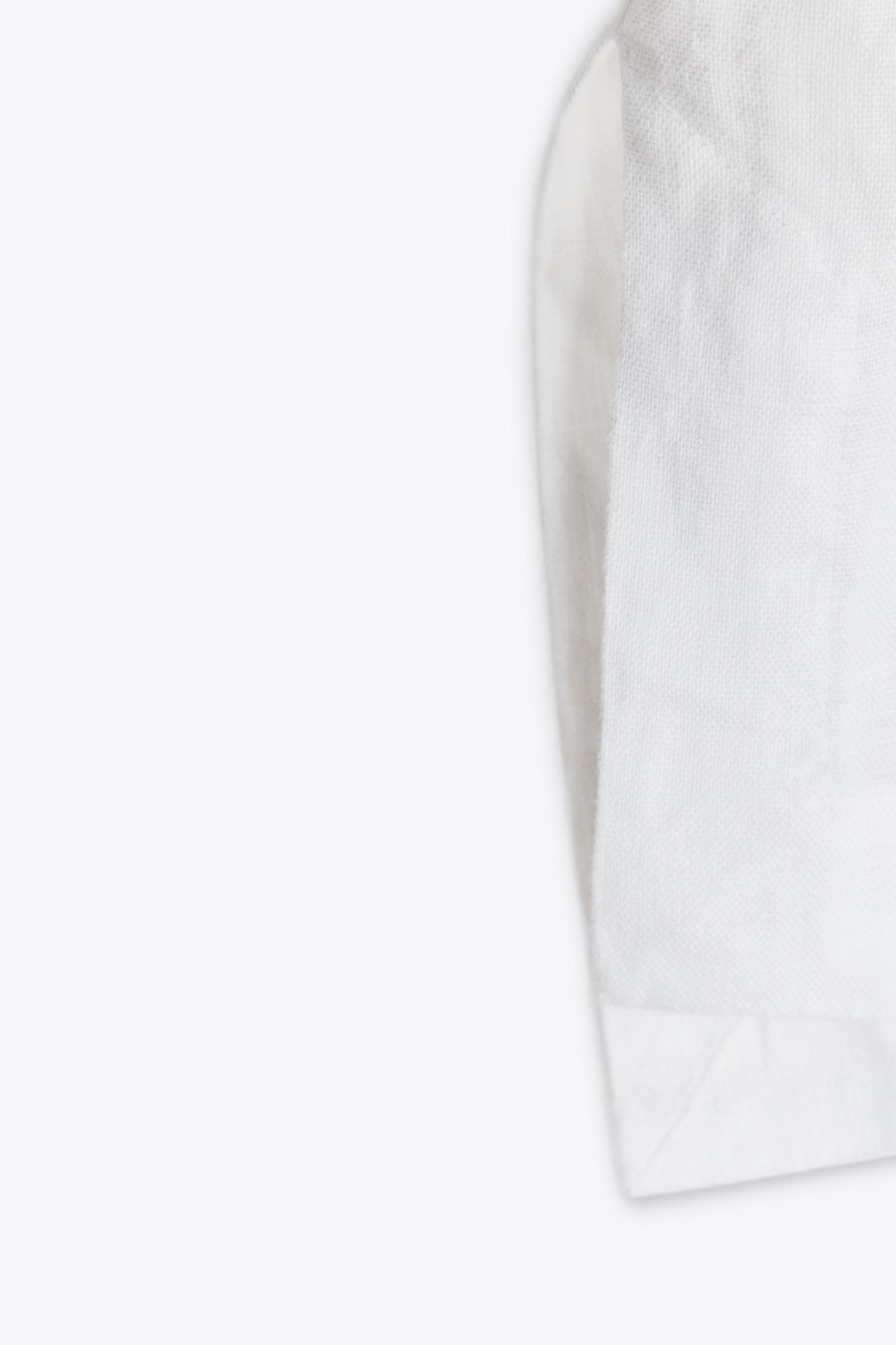 100% LINEN BLOUSE WITH POCKET ZW COLLECTION
