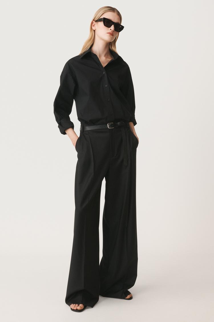 50TH ANNIVERSARY WOOL BLEND PLEATED PANTS - Zara product image