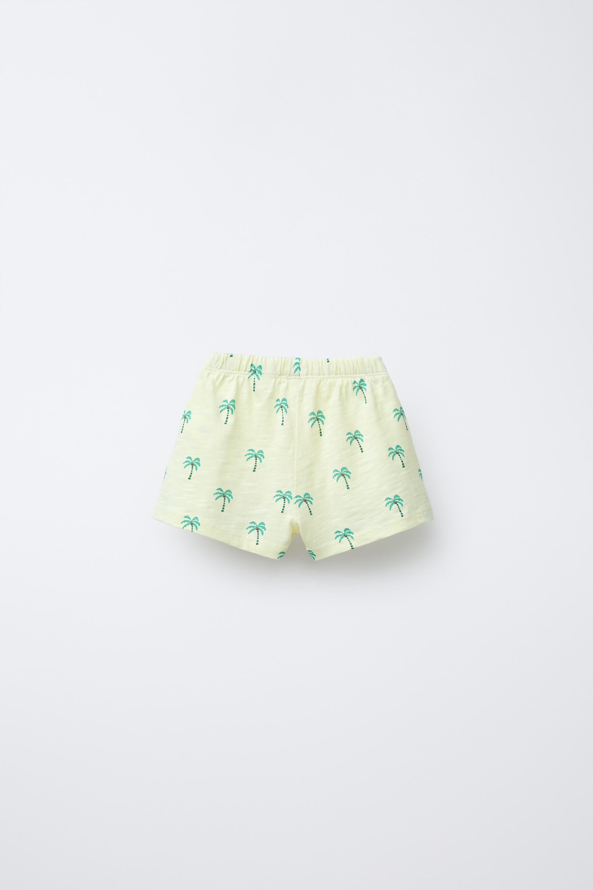 PALM TREE PRINT SHORTS